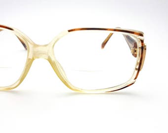 Plastic Tortoise Shell Eyeglasses Vintage from the 70s Glasses Frames Eyewear Nerd Hipster Eye Glasses Oversized Glasses Plastic