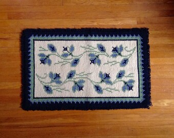 Vintage fait main tapis de laine, tapis de laine, tapis de petite laine, tapis de laine fait à la main, tapis vintage en laine, tapis conçu, milieu du siècle tapis de laine à la main