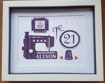 Personalised Harris Tweed Picture Frame