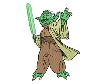 Yoda Embroidery Design - 4 SIZES