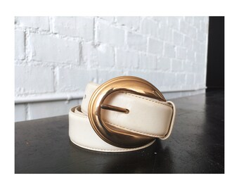 Liz Claiborne 1991 Off White Belt - Sm/Med