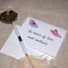 Watercolor Butterflies "Whisper I love you" Printed Sympathy Card with envelope