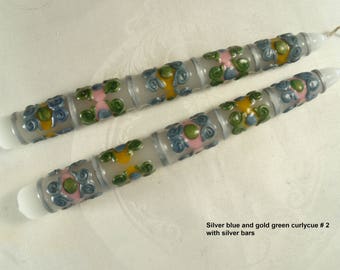 Curlycue 2, beeswax motif taper candles (6 variations)