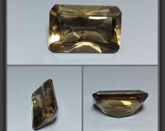 Smoky quartz faceted 18.30ct