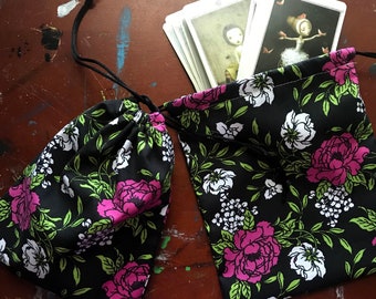 Floral Tarot/Crystal Bags