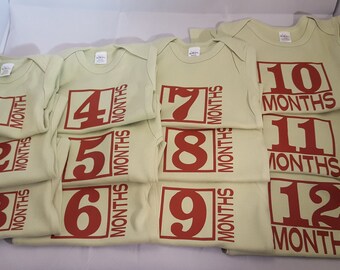 Milestone Bodysuits/Onesies
