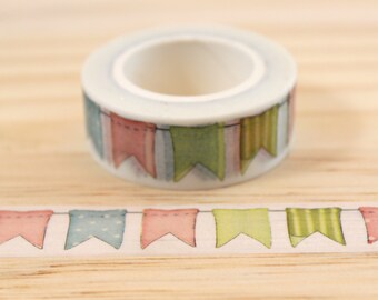 Flags, Washi tape masking tape, masking tape, decorative tape, scrapbooking