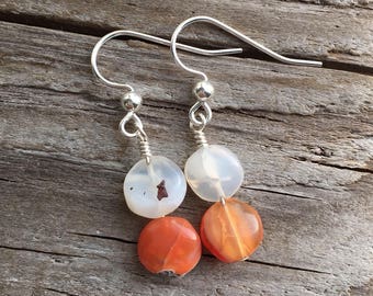 Mexican Fire Opal Earrings