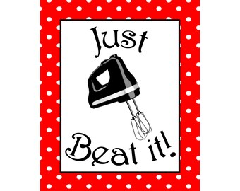 DIY Just Beat It .pdf Original Cross Stitch Pattern