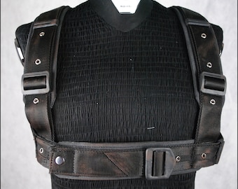 Harness made of cordura and leather