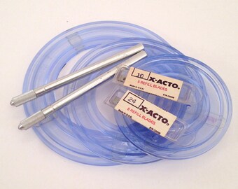Set of Two X-acto Craft Knives with Refill Packs - Crafting Supplies - Vintage Craft Knife - Crafting Tools - Exacto Knife
