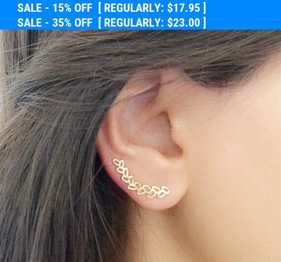 Ear Cuff Gold Ear Cuff Climbing Earrings Geometric Ear