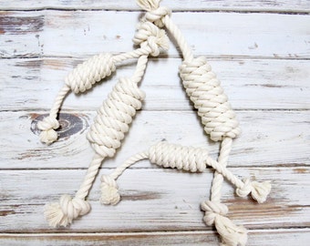 Natural 100% Cotton Rope Tug Toy