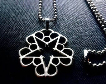 Black Veil Brides Necklace 925 Silver Plated Free Shipping