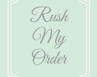 Rush My Order--1 item