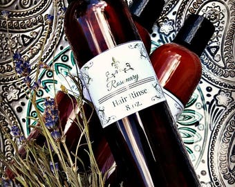 Rosemary Hair Rinse / PH balancing natural hair care / hair products / hair growth / hair shine / herbalism / hair rinses