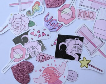 pink aesthetic sticker pack