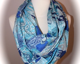 Classy paisley infinity scarf