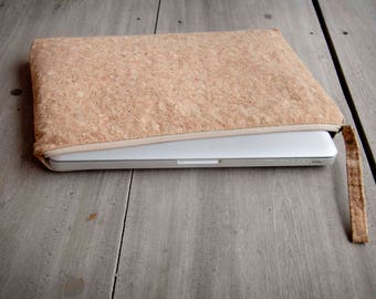 Cork Laptop Case 15 - 16 inch- Cork Laptop Case 15 - 16 inch: Cork laptop sleeve, MacBook case 15 -16 inch(Nature colour)
