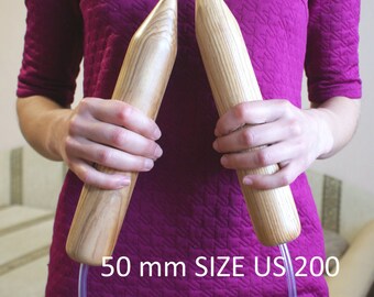 Giant Knitting Needles,Giant needles,Super Big knitting needles, wooden knitting needles,Super Giant needles (50-40-30-25mm)