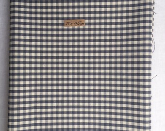 COUPON canvas GINGHAM gray cotton 85cm X 175 cm
