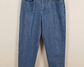 LA GEAR Vintage Mom Tapered light wash high waist Jeans size 13 size 29