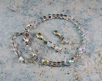 Points Tracker Weight Loss Calorie Calculator Counting Beadwork Bracelet Crystal AB