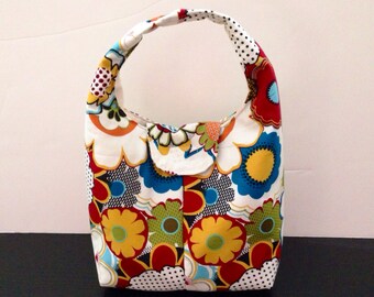 Insulated Lunch Bag - Colorful Flowers