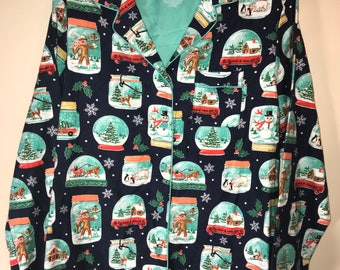Tacky Ugly Christmas Sweater Shirt Lots of trinkets Size S