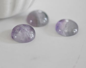 Round dome Amethyst 16 mm - natural stone cabochon