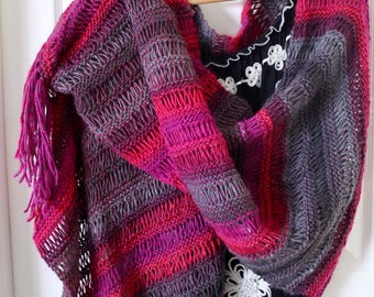 Boho chic wrap shawl