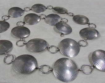 Southwest Sterling silver Concho Belt