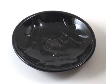 RAVEN BOWL Spiral-Celtic- Handmade Ceramic Pottery