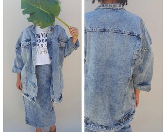 Jean Jacket / 80s Jacket / Oversized Jacket