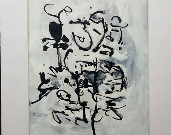 Original abstract painting "Bouquet" by Anthony.