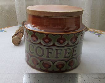 Hornsea Pottery Bronte - 1977 - John Clappison - Coffee Storage Jar
