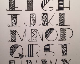 Monochrome Alphabet Soup