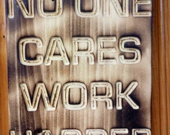 Gold Quote Dream Hard & Work Harder Office Gold Decor Gold