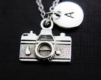 Camera Necklace, Silver Camera Charm, Photographer Gift, Photography Student Gift, Gifts Mom, Personalized Gift, Best Friend Gift, N46