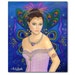 B. K. Lusk Oil Painting Peacock Fairy Lavender Grace India Goddess Sari Gold Leaf Gypsy