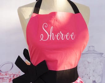 Monogram Apron, Gift for Her, Hostess gift