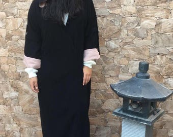 Hooded blush/light pink Abaya Cloak Cape