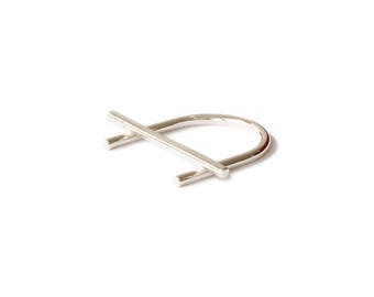 Tubular Collection - Ring - sterling silver contemporary jewelry abstract urban geometric minimal
