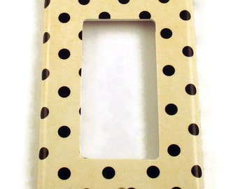 Rocker Switch Plate in Polka (171R)