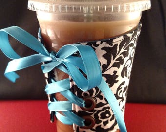 Coffee Corset - Classy Damask