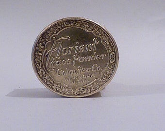 ART NOUVEAU Florient Colgate powder tin antique compacts 1912 antique gifts for her powder box