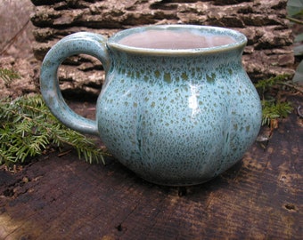 Gourd Mug 18oz. - tea mug/ coffee mug / sensuous feel, handmade pottery