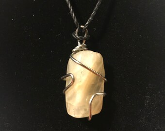 Moonstone Wire Wrapped Pendant