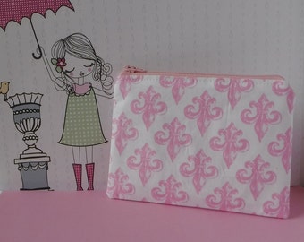 Fleur De Lis Fabric - Tampon Pouch - Fleur De Lis Bag - Tampon Holder - Tampon Case - Toiletry Bag - Women Toiletry Bag Sanitary Pad Holder