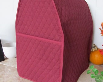 Burgundy Stand Mixer Cover for Kitchen Aid Mixer 6 Qt Small Appliance Cover Made To Order